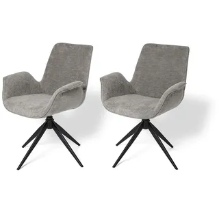 Jahnke Schalenstuhl BAT Twist Duo Polyester schwarz 2er Set