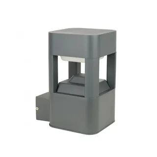 Außenleuchte Anthrazit Eckig IP54 Wetterfest GX53 ALSEN Wand Haustür Lampe