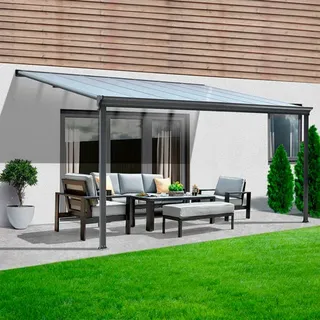 Home Deluxe Terrassenüberdachung Solis 312 x 278 cm grau