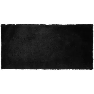 Beliani Shaggy-Teppich Evren 150/80 cm , Schwarz , Kunststoff , Rechteckig , 80x150 cm , Teppiche und Böden, Teppiche, Hochflorteppiche & Shaggys