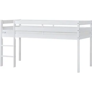 Hoppekids Spielbett »ECO COMFORT, Hochbett, in 2 Einzelbetten teilbar« Höhe 72cm, Farbe & Größe & Matratze, weiß