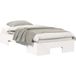 vidaXL Bettgestell Weiß 100 x 200 cm - Weiß