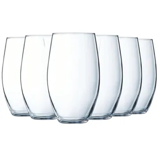 Chef&Sommelier, Trinkgläser, Cheer Up, 37 cl, 6er Set | Ultrafestes Krysta-Kristallglas, Wassergläser für Saft, Cola und Longdrinks, spülmaschinenfest, dauerhafter Glanz