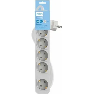 Steckerleiste mit 5 Steckdosen und Schalter Philips CHP2154W/12