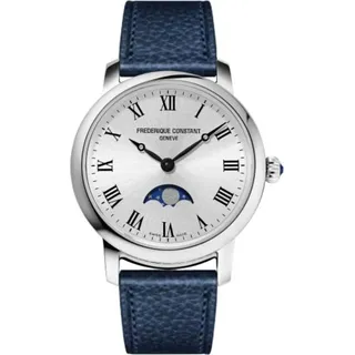 Frederique Constant Moneta Moonphase Silber 30 mm FC-206RS1S6