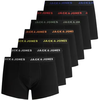 JACK & JONES Kurze Boxershorts schwarz/black XL 7er Pack