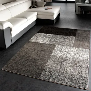 Paco Home »Mondial 105« rechteckig 13 mm Höhe Kurzflor, modernes Karo Muster, ideal im Wohnzimmer & Schlafzimmer,