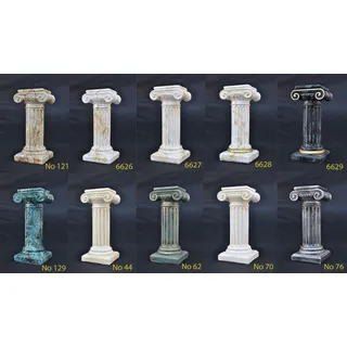 Antik Stil Büste Leuchte Tischlampe Tischleuchte Lampe Lampen Leuchten Tisch Neu - Weiß