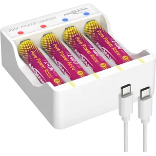 Ansmann Pure Power Set, 4× Micro AAA Akkus Typ 1400