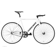FabricBike Unisex, Jugend Light Fixie Fahrrad, Weiß, S-50cm