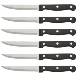 LACOR 6 STEAKMESSER, 39061, schwarz
