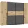 Schwebetürenschrank Narago 270 x 210 x 61 cm Braun/Grau