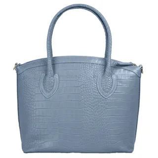 Cluty Henkeltasche Leder Blue