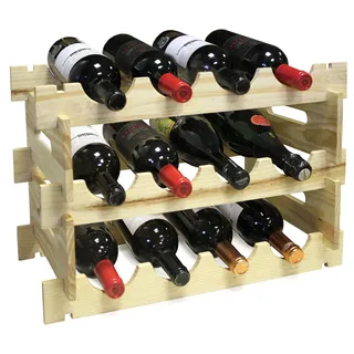 Flaschenhalter Vinbouquet, Holz, cremefarben, 0 cm