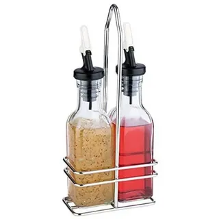 APS Essig- und Ölspender Glas Edelstahl 24 cm 0,12 Liter