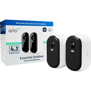 Arlo Essential 2 2K Outdoor Kamera Schwarz