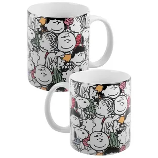 UNITED LABELS The Peanuts Tasse Snoopy - Allover - Kaffeetasse Becher Kaffeebecher aus Keramik 320 ml