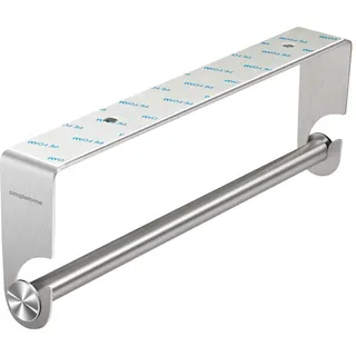 simpletome Küchenrollenhalter Papierhandtuchhalter Küche Unter Kabinett Aufkleber oder Bohrinstallation SUS304 Edelstahl