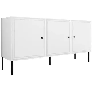Mirjan24 Palazzo Bis 150 3D 151 x 75 x 40 cm Weiß