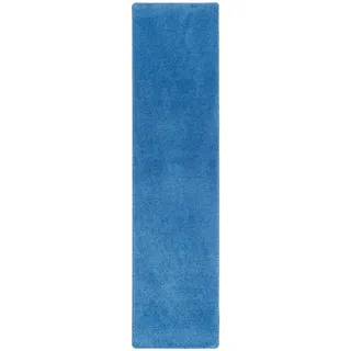 Snapstyle Palace Hochflor Shaggy Läufer Teppich 80 x 200 cm Blau