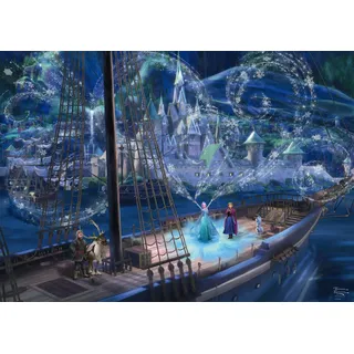 Schmidt Spiele 58052 Disney, Frozen, Love and Magic, Thomas Kinkade, 1000 Teile Puzzle