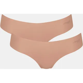 SLOGGI Damen String Zero Microfibre 2.0 Hipstring, Mikrofaser, einfarbig Nude XS