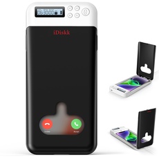 iDiskk Telefonschlossbox, Telefongefängnis, Timer-Lockbox für Android-Handy/iPhone (max. 6,7 Zoll), Selbststeuerung, zeitgesteuerte Schließfachbox für Telefon-Ergänzung/Versuchung (schwarz)