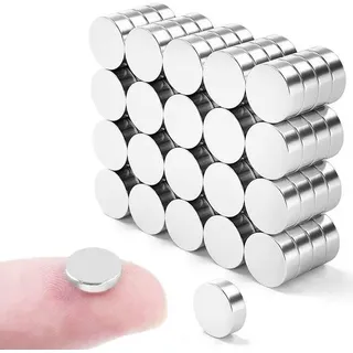 50 Neodym-Stifte, Küchen-Haftstifte 8 mm x 2 mm, Magnete für Magnettafeln, kleine Haftmagnete, Küchen-Stifte für Whiteboards, Bastel-Stifte, Heimbastel-Artikel, Büro-Hilfsmittel, Fotomagnete, DIY-Hilfsmittel