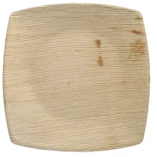 Papstar 25 Teller, Palmblatt pure 20 cm x 20 cm natur Quadrato