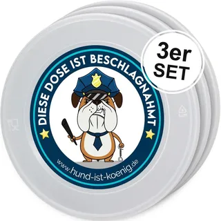 Hund IST König® Dosendeckel, Deckel für Dosen halten Tierfutter frisch, schließen Gerüche ein 3 St
