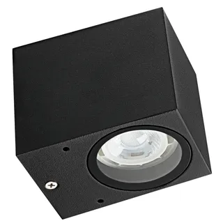 Heitronic Außenwandleuchte Aluminium grau B:6,8cm H:8,0cm T:9,3cm 1 Stk.