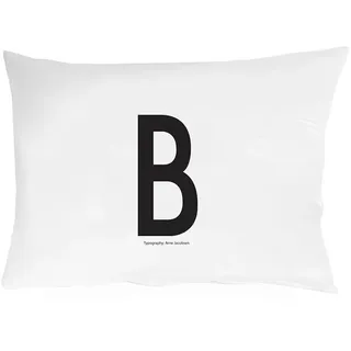 Design Letters Buchstaben Kissenbezug (A-Z) | Baumwolle Kissenbezug 70x50 | Kissenbezug Weiß | Ideal für dekokissen, Outdoor Kissen, Couchkissen & Sofa Kissen