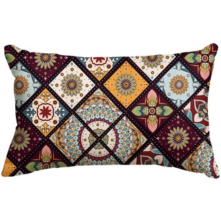 Artoid Mode Boho Bunt Böhmen Paisley Kissenbezug, 30x50 cm Frühling Sommer Zierkissenbezug Cushion Cover Couch Wohnzimmer Deko