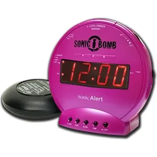 geemarc Geemarc Sonic Bomb Wecker mit Vibration (pink) - Rosa