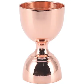 Jigger für Barkeeper, 60/30ml Bar Jigger Cocktail Jigger, Edelstahl Weit öffnende Doppel-jigger Alkohol Messwerkzeuge Bell Style Messbecher Jigger(30/60 ml Roségold)