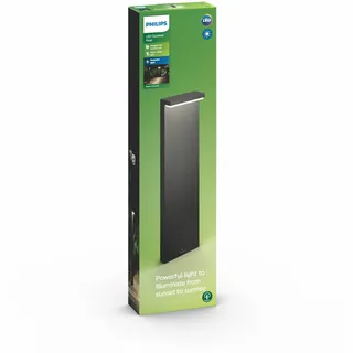 Philips Wegeleuchte Aluminium, Kunststoff, Metall 77,0 cm spritzwassergeschützt, wetterfest, dimmbar anthrazit