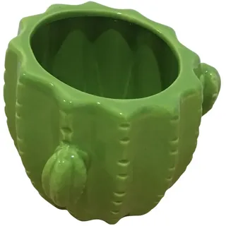 HOMEA 5CAP664VC Behälter aus Keramik, Grün, Medium