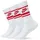Socken-Sets 3er Pack Weiß/Rot 39-42