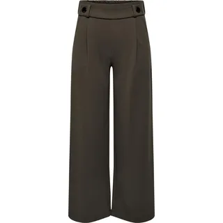 JDY Damen Marlene Culotte Hose Weite JDYGEGGO Flare Long Pants | XXS / 30L - Braun