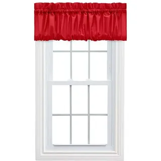 Ellis Vorhang Stacey Ballon Querbehang, Textil, rot, Balloon Valance