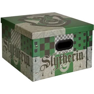 Funko Harry Potter Faltbare Aufbewahrungsbox mit Deckel (Slytherin Design) 24cm x 37cm x 37cm - Offizielles Lizenzprodukt