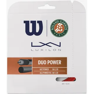 Luxilon Wilson Unisex-Adult Duo Power Roland Garros Tennissaite, Bronze/Natural, 16G