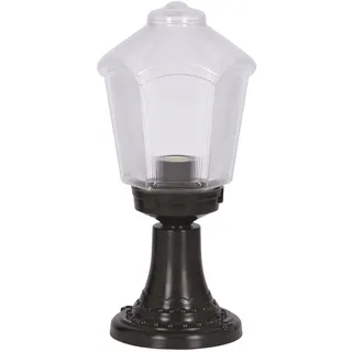 Bodenleuchte Außenwandleuchte, abs , schwarz, 20x20x45, Fassung E 27 Max 60 W