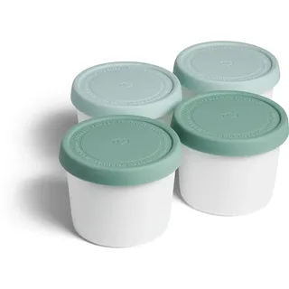 Springlane 4er-Set Eisbehälter für Speiseeis 400 ml, Aufbewahrungsbehälter, Gefrierdosen, Eis-Container BPA-frei in Lebensmittelqualität