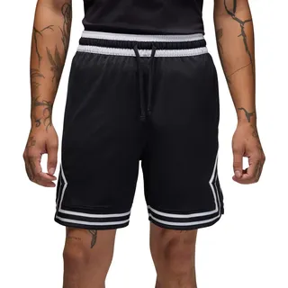 Jordan Nike Herren Dri-FIT Diamond Mesh-Shorts Sport Shorts, Black/White/White, XL