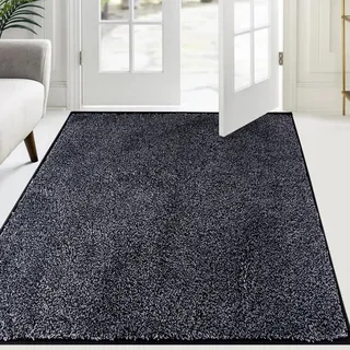 FCSDETAIL Schmutzfangmatte Innen 120 x 180 cm, rutschfeste Sauberlaufmatte, Eingangstürmatte mit Wasserabsorbierenden, Fussmatte Waschbarer Teppich Wohnzimmer Schlafzimmer