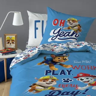 Paw Patrol Bettwäsche 135 x 200 80 x 80 cm 100% Baumwolle