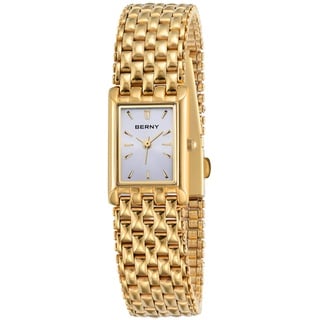 BERNY Gold Uhren für Frauen Aktualisierte Damen Quarz Armbanduhren Edelstahl Band Damen Kleine Gold Uhr Luxus Casual Mode Armband Werkzeuge Inklusive...