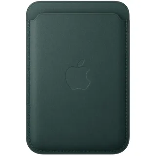 Apple iPhone Feingewebe Wallet mit MagSafe Dunkelgrün