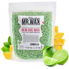 Mr. Wax New Age Waxing Lime Wachsperlen für Haarentfernung, Waxing Warmwachs Perlen, Enthaarung Augenbrauen, Oberlippe, Intim, Gesichtswachs